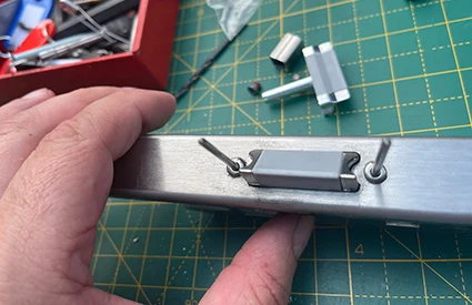 Türschloss-Reparatur in der Werkstatt